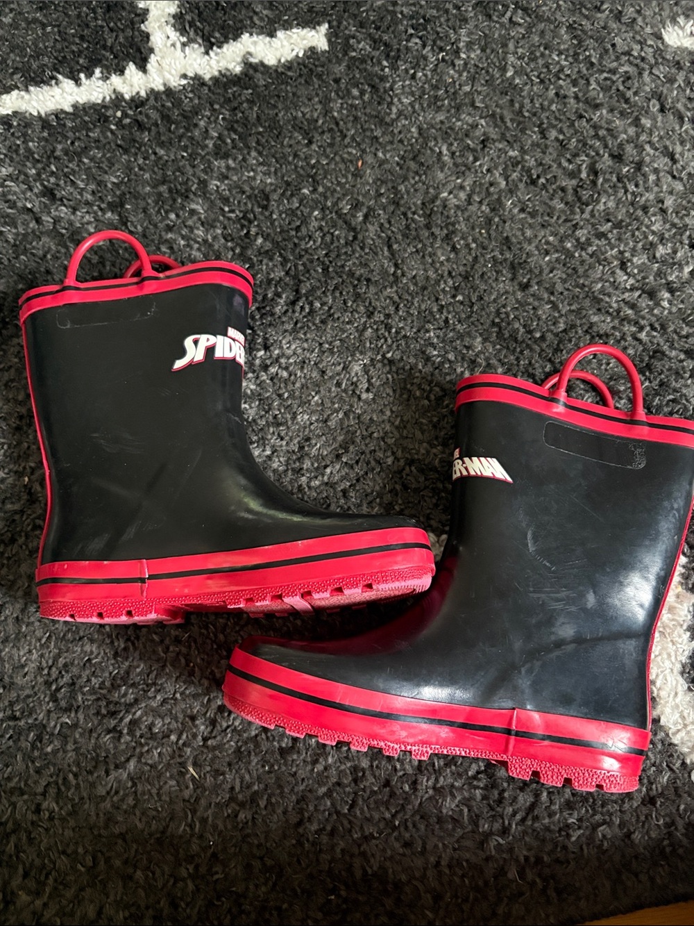 Marvel Spider-Man Kids Costume Rain Boot - Red, Black, Blue - Picture 8 of 9